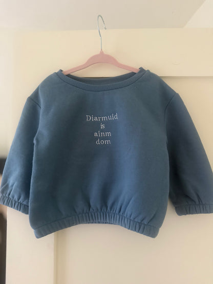 Baby/Toddler ‘is ainm dom’ jumper